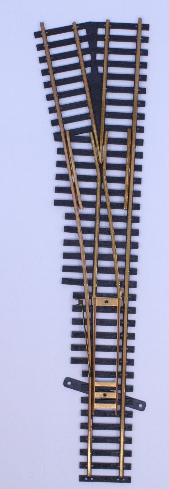 Atlas 4LH HO Scale Left Hand Brass Assembled Turnout