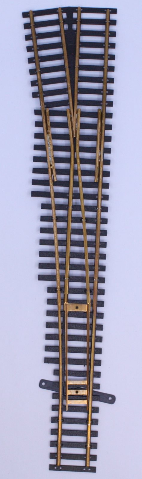 Atlas 6LH HO Scale Left Hand Brass Turnout Assembley