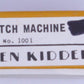 Ken Kidder 1001 Switch Machine