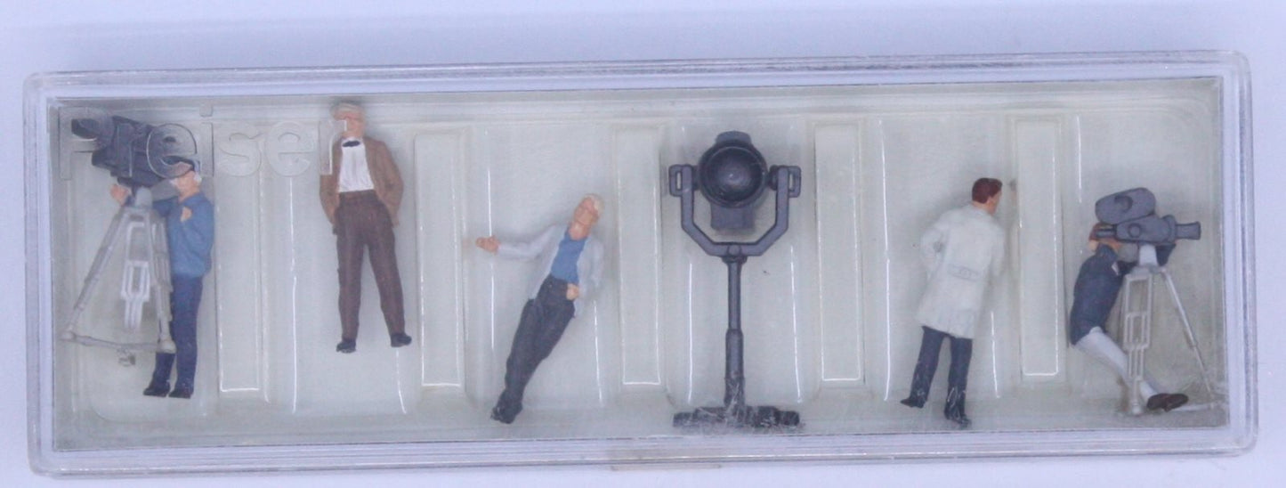 Preiser 10062 HO Scale Film and Television Crew Figure Pack
