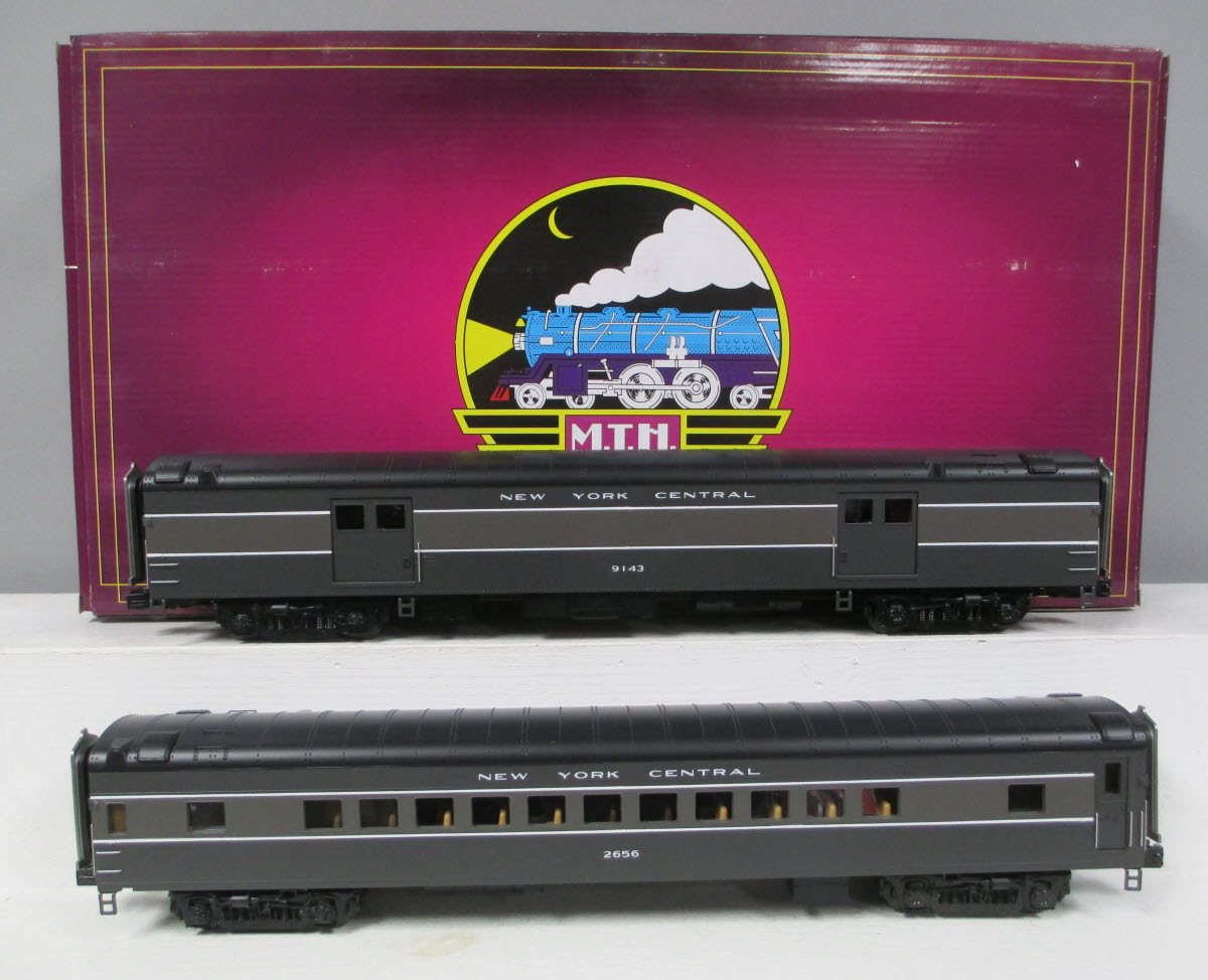 MTH 20-69241 O Gauge NYC 70' Smooth Baggage & Coach 2-Car Set