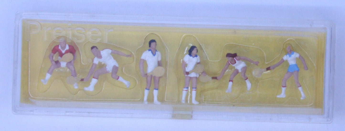Preiser 0078 1/90 Tennis Playing Figures (Set of 6)