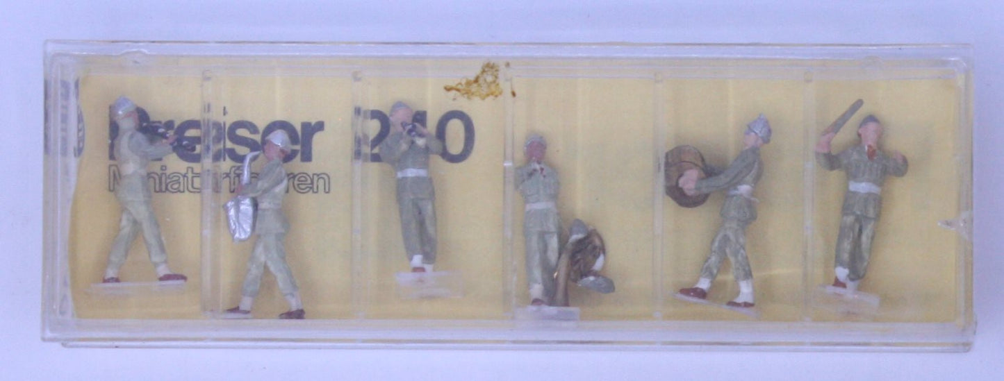 Preiser 240 1/90 Marching Band Figures (Set of 6)