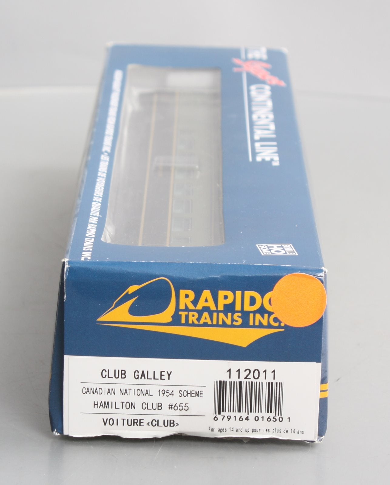 Rapido Trains 112011 HO Canadian National Hamilton Club Passenger Car #655
