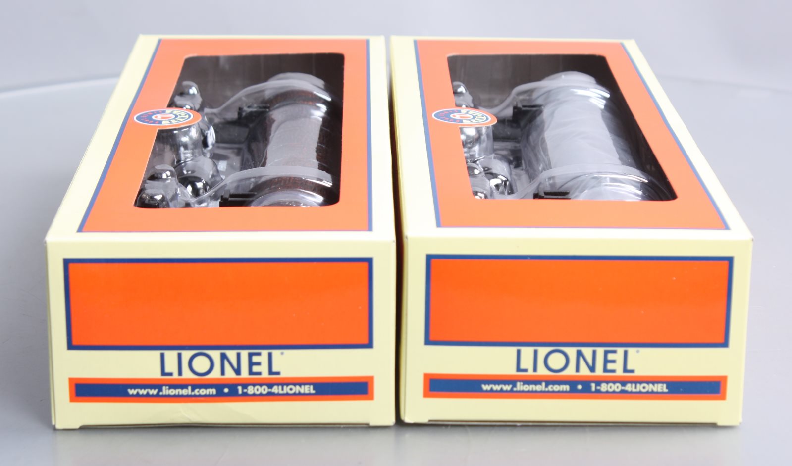 Lionel 6-27829 O Gauge Western Maryland Skeleton Log Cars #19497/19498
