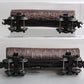 Lionel 6-27829 O Gauge Western Maryland Skeleton Log Cars #19497/19498