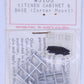 Scale Structures 5105 HO Scale Kitchen Cabinet and Base (Corner Mount)