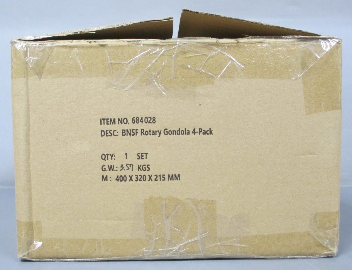 Lionel 6-84028 O Burlington Northern Santa Fe Rotary Gondola (Pack of 4)