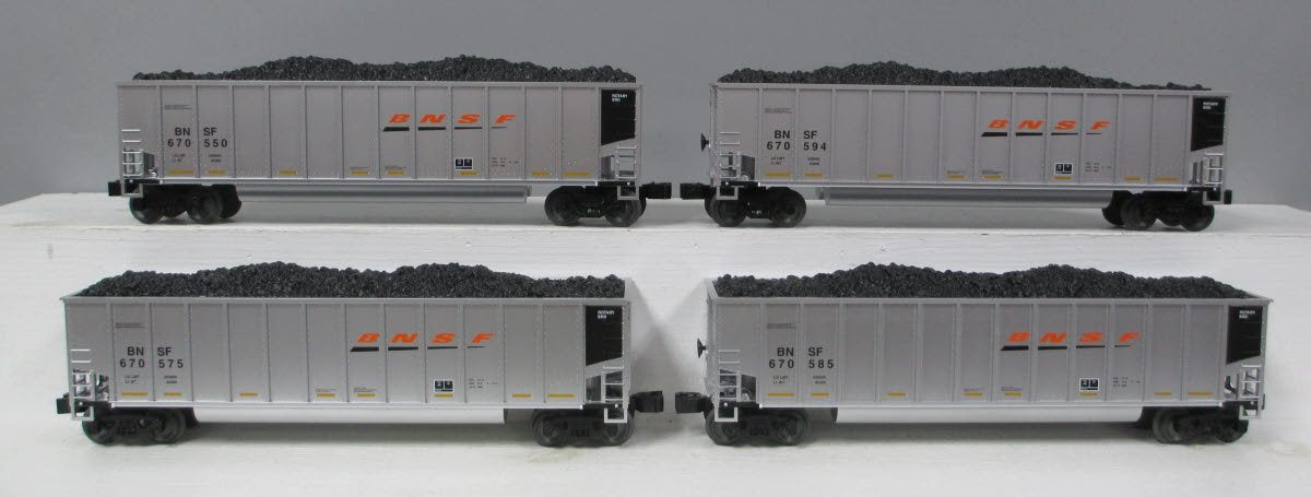 Lionel 6-84028 O Burlington Northern Santa Fe Rotary Gondola (Pack of 4)