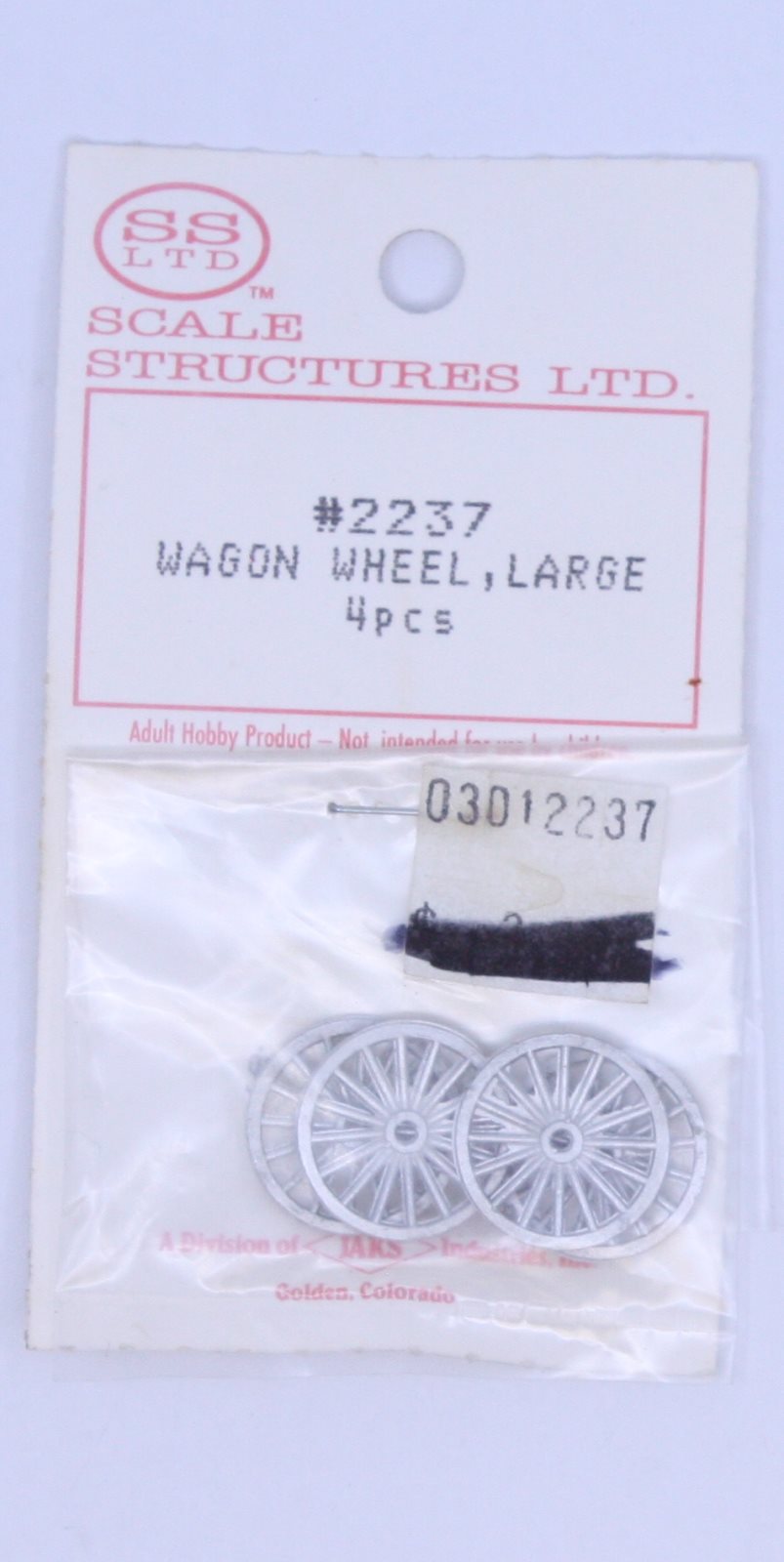 Scale Structures 2237 HO Scale Large Wagon Wheel