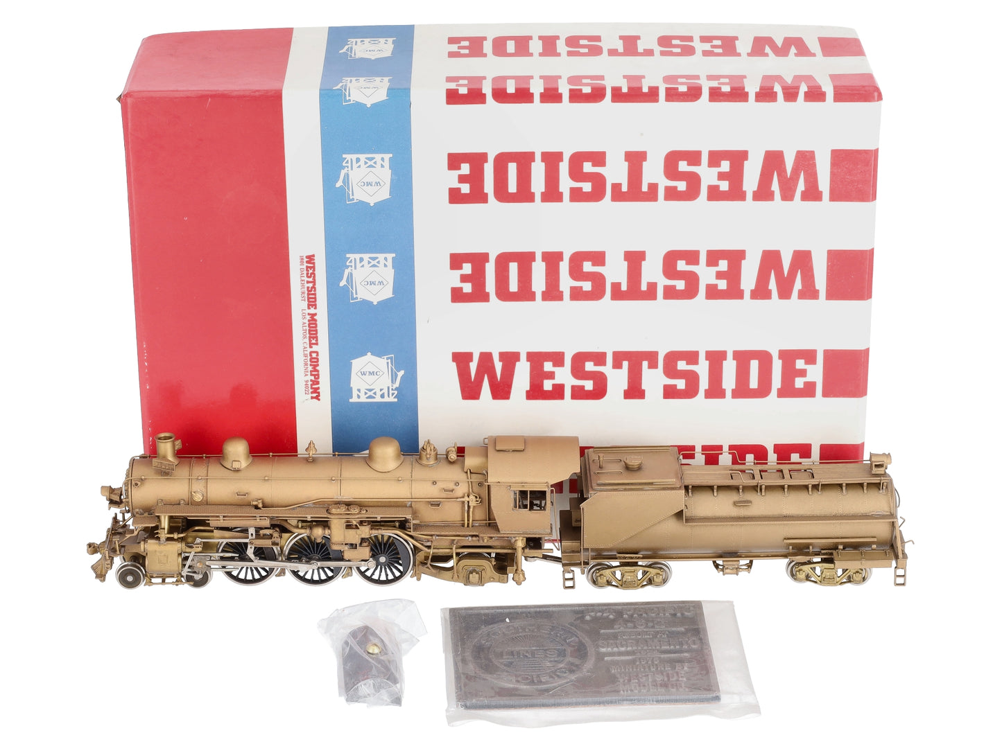 Westside Model Co. HO Scale Brass Southern Pacific Class P-4 Steam Loco & Tender EX/Box