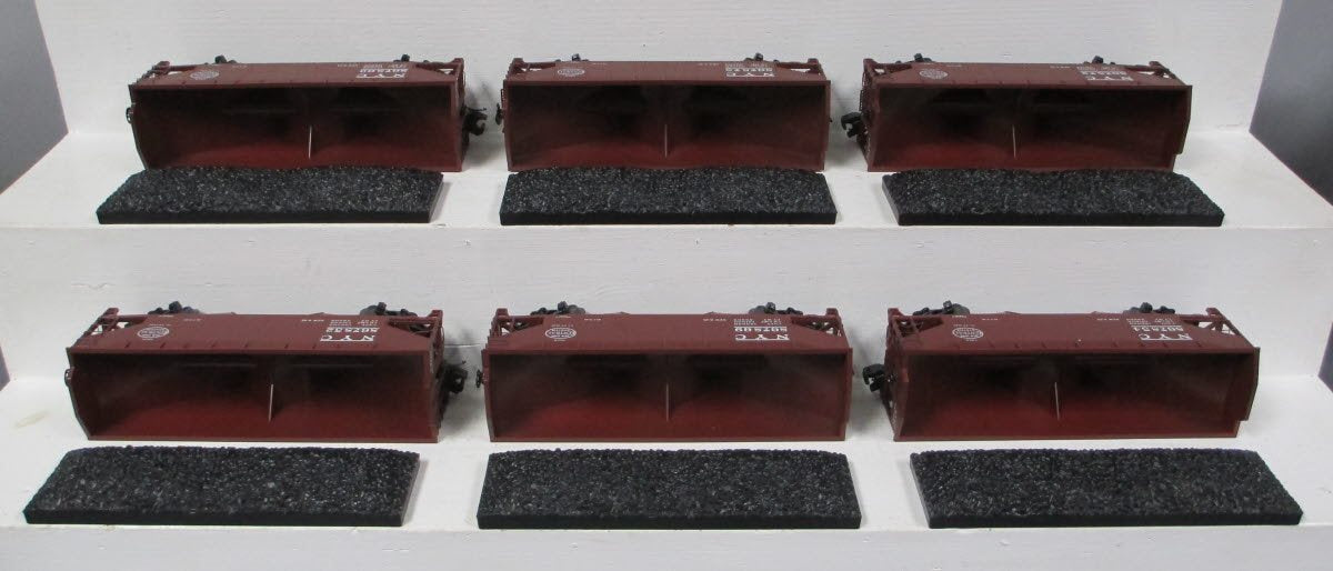 MTH 20-90615 O New York Central 2-Bay Offset Hopper Car Set (Set of 6)