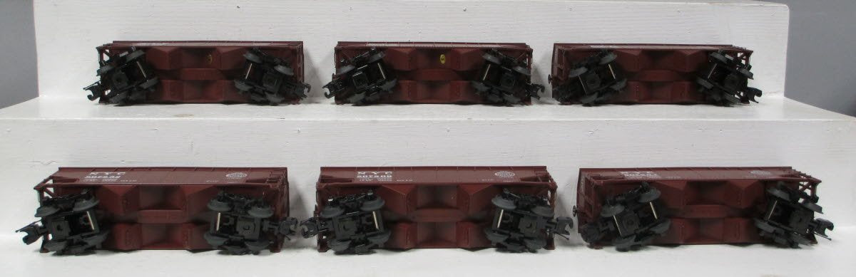 MTH 20-90615 O New York Central 2-Bay Offset Hopper Car Set (Set of 6)