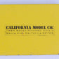 California Model Co. 404 HO Scale Observation Car Interior Set.