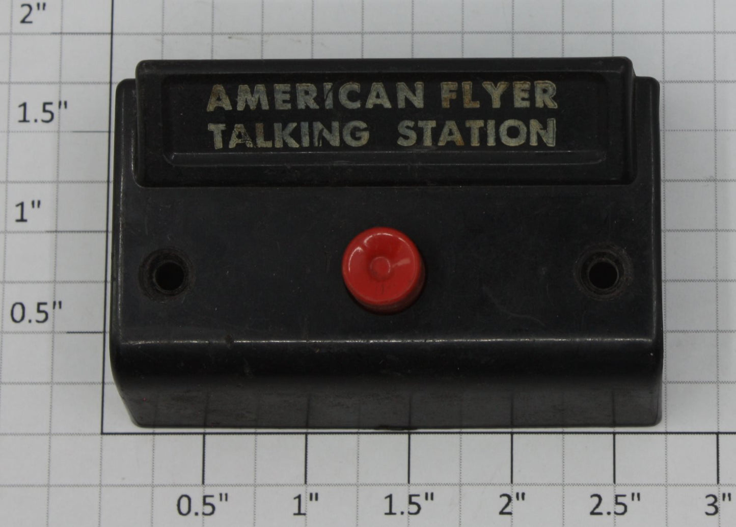 American Flyer XA10961TS S Gauge Black Talking Station Control Button