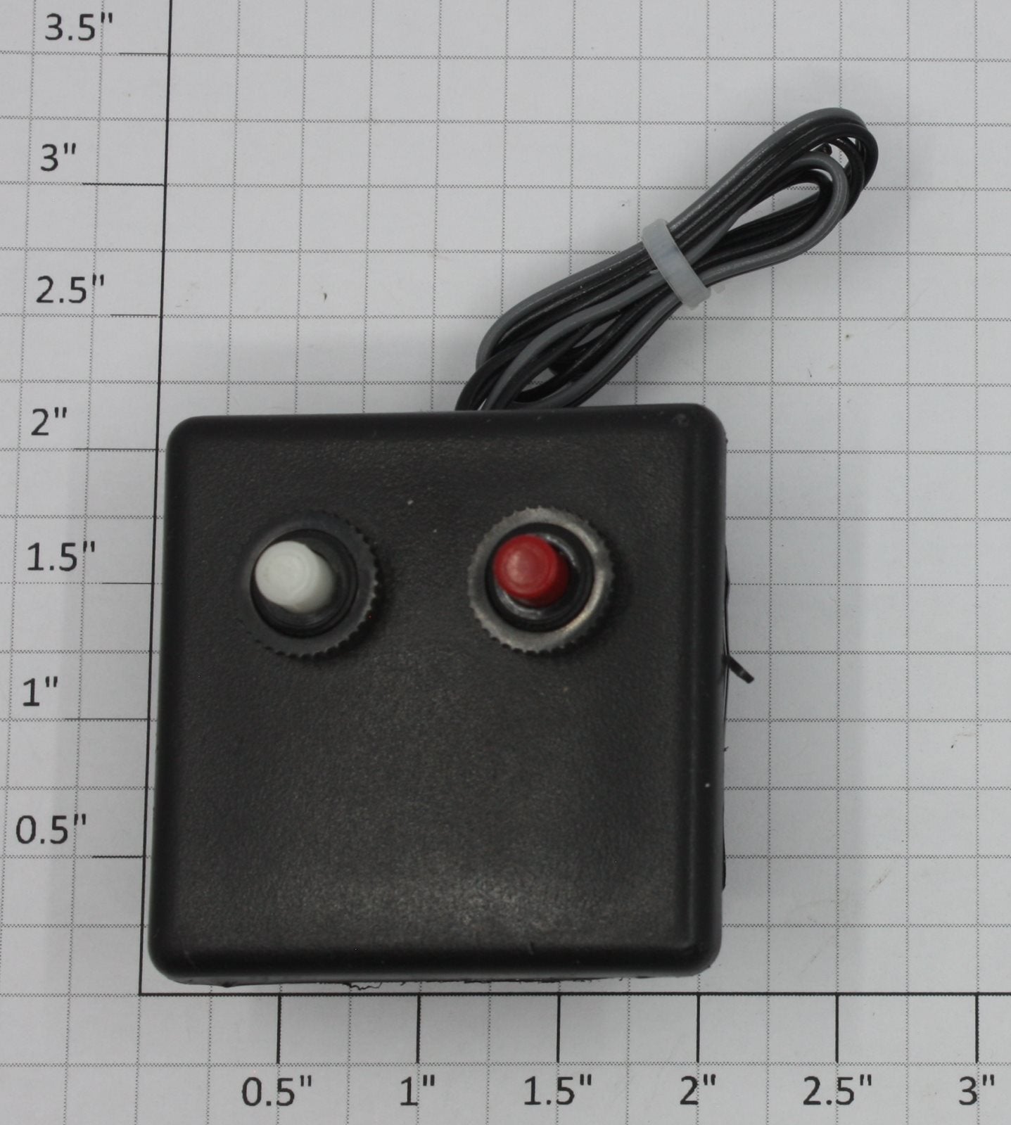 Acme 1215 O Gauge Flush Mount 2-Button Wired Panel Switch