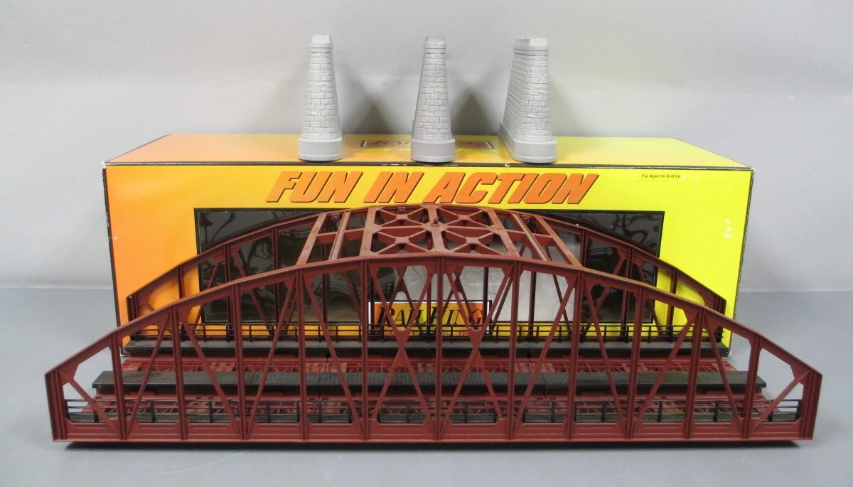 MTH 40-1109 O Gauge 2-Track Steel Arch Bridge