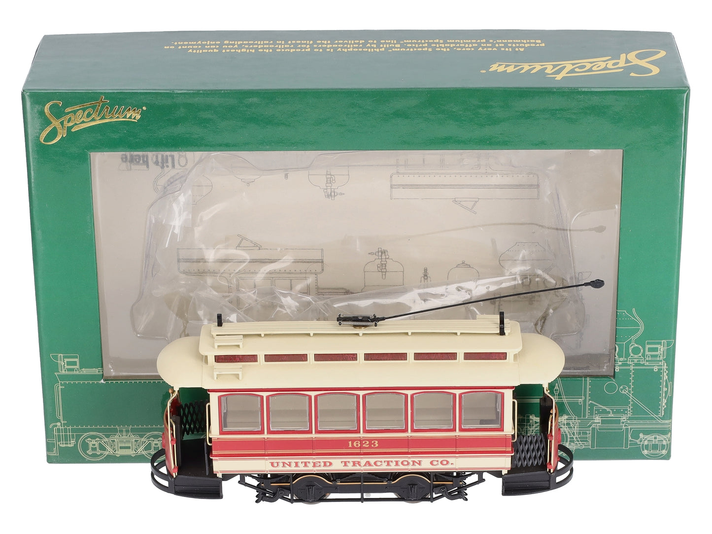 Bachmann 25128 On30 United Traction Co. Powered Closed Streetcar