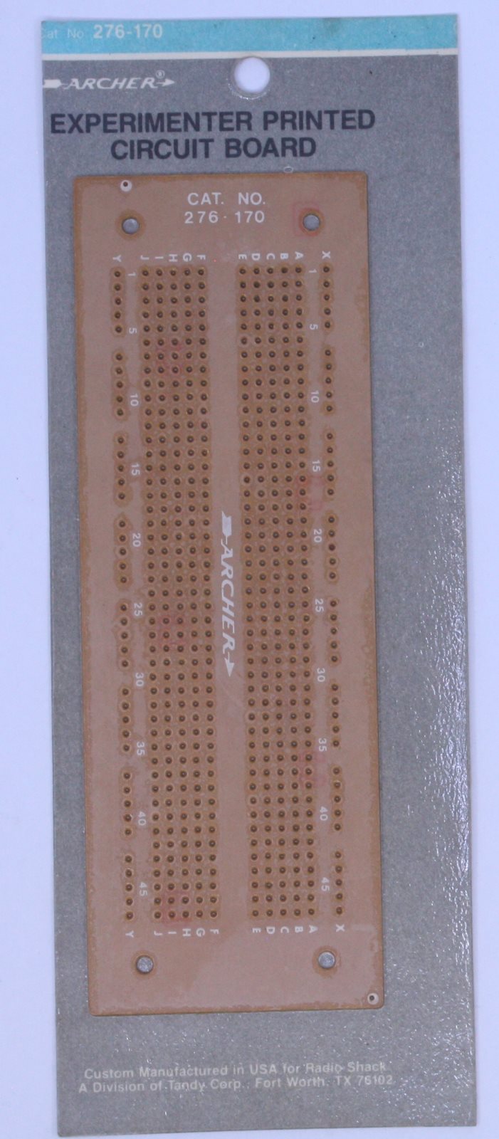 Radio Shack 276-170 Experimenter Printed Circuit Board