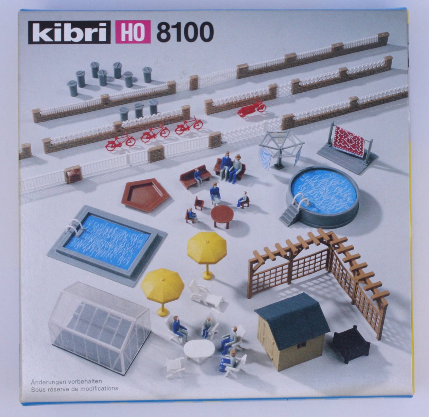 Kibri 8100 HO Scale Backyard Assortment Kit