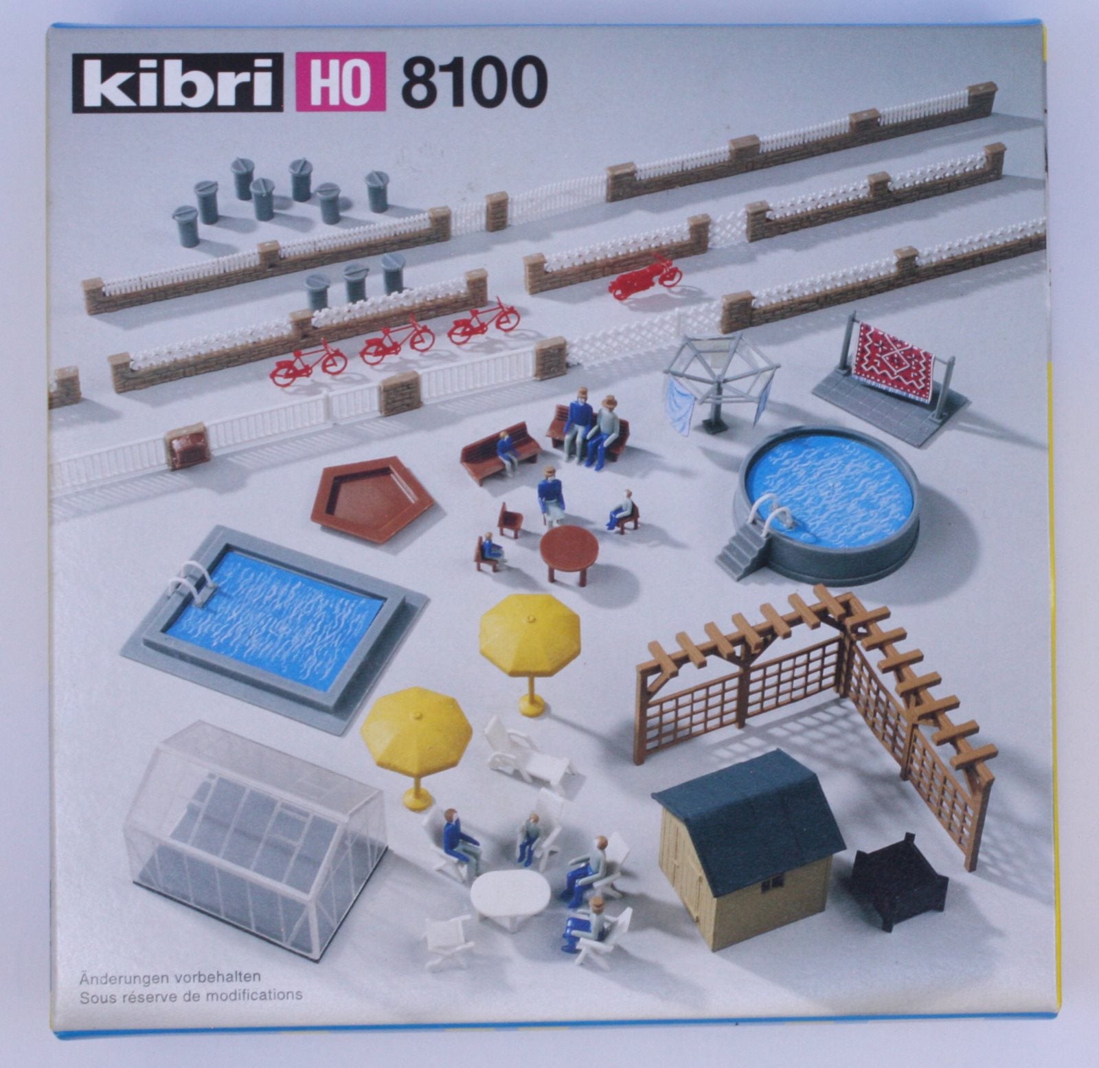Kibri 8100 HO Scale Backyard Assortment Kit