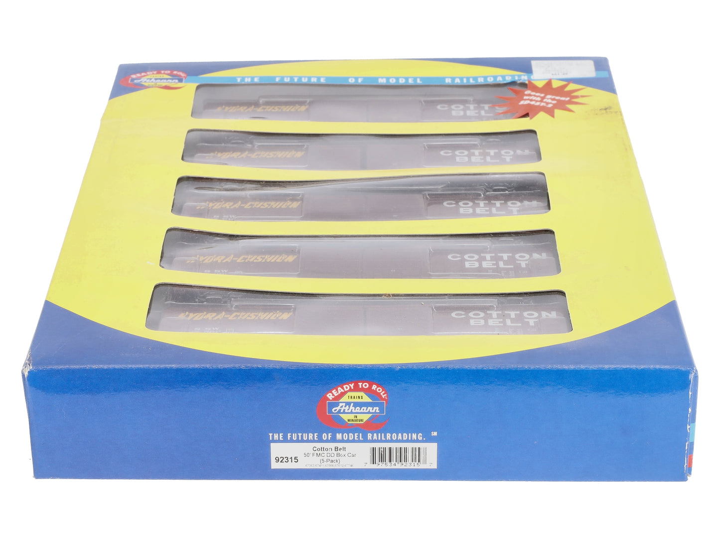 Athearn 92315 HO Cotton Belt 50' FMC DD Box Car (Pack of 5)