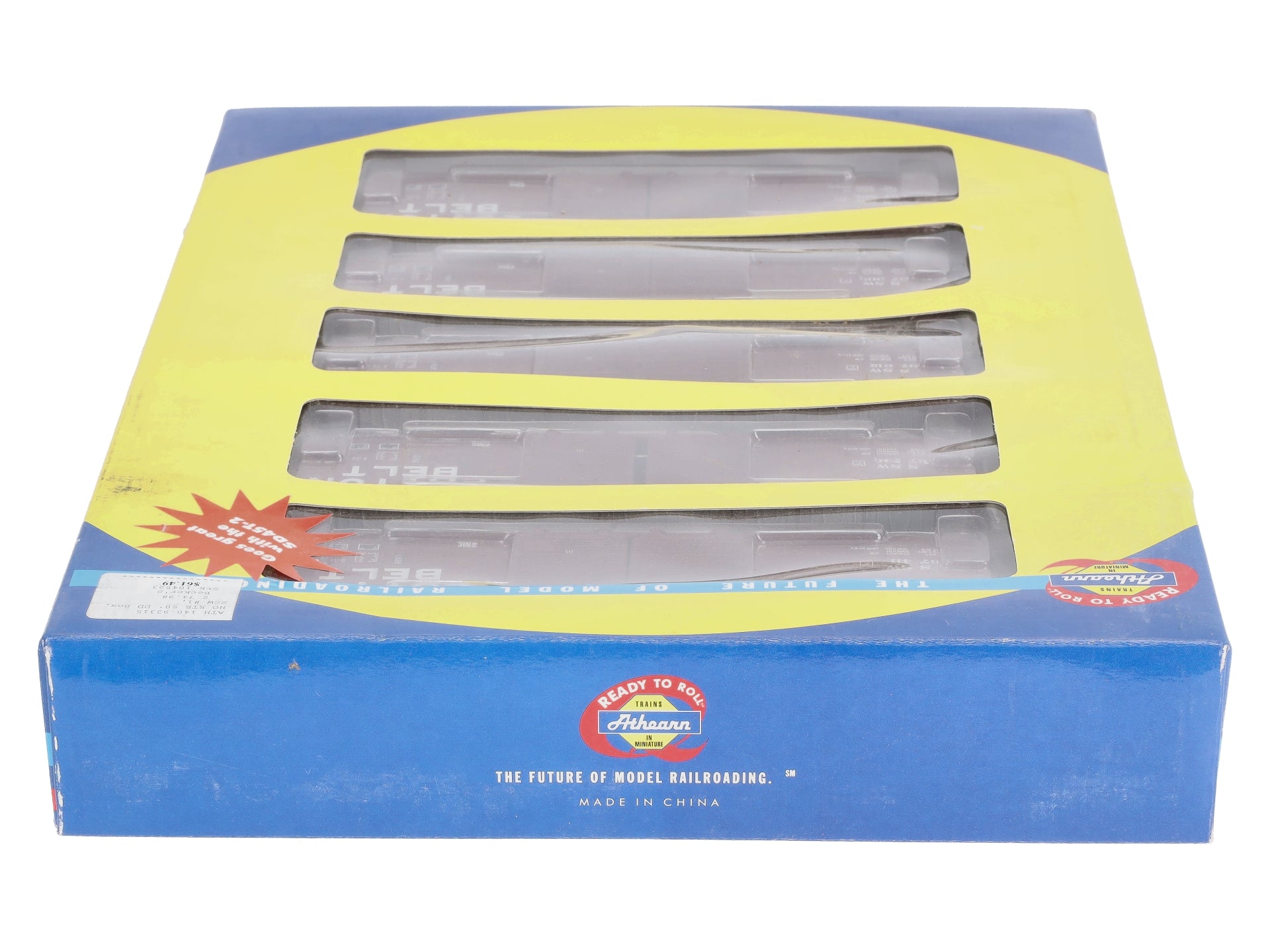 Athearn 92315 HO Cotton Belt 50' FMC DD Box Car (Pack of 5)