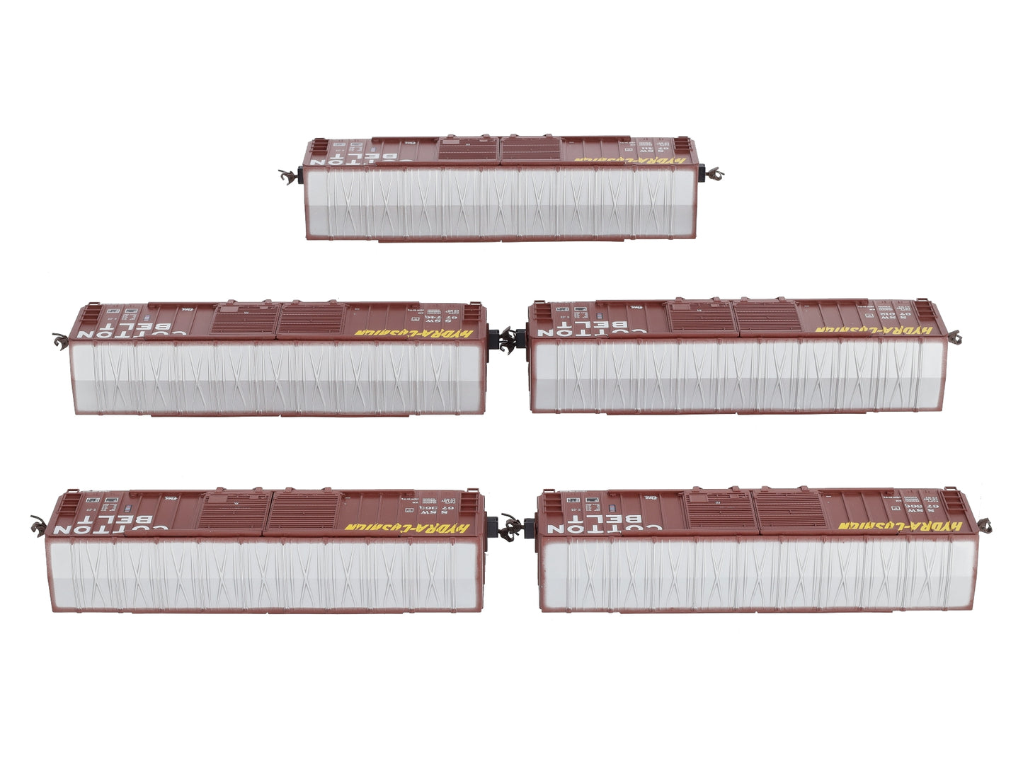 Athearn 92315 HO Cotton Belt 50' FMC DD Box Car (Pack of 5)