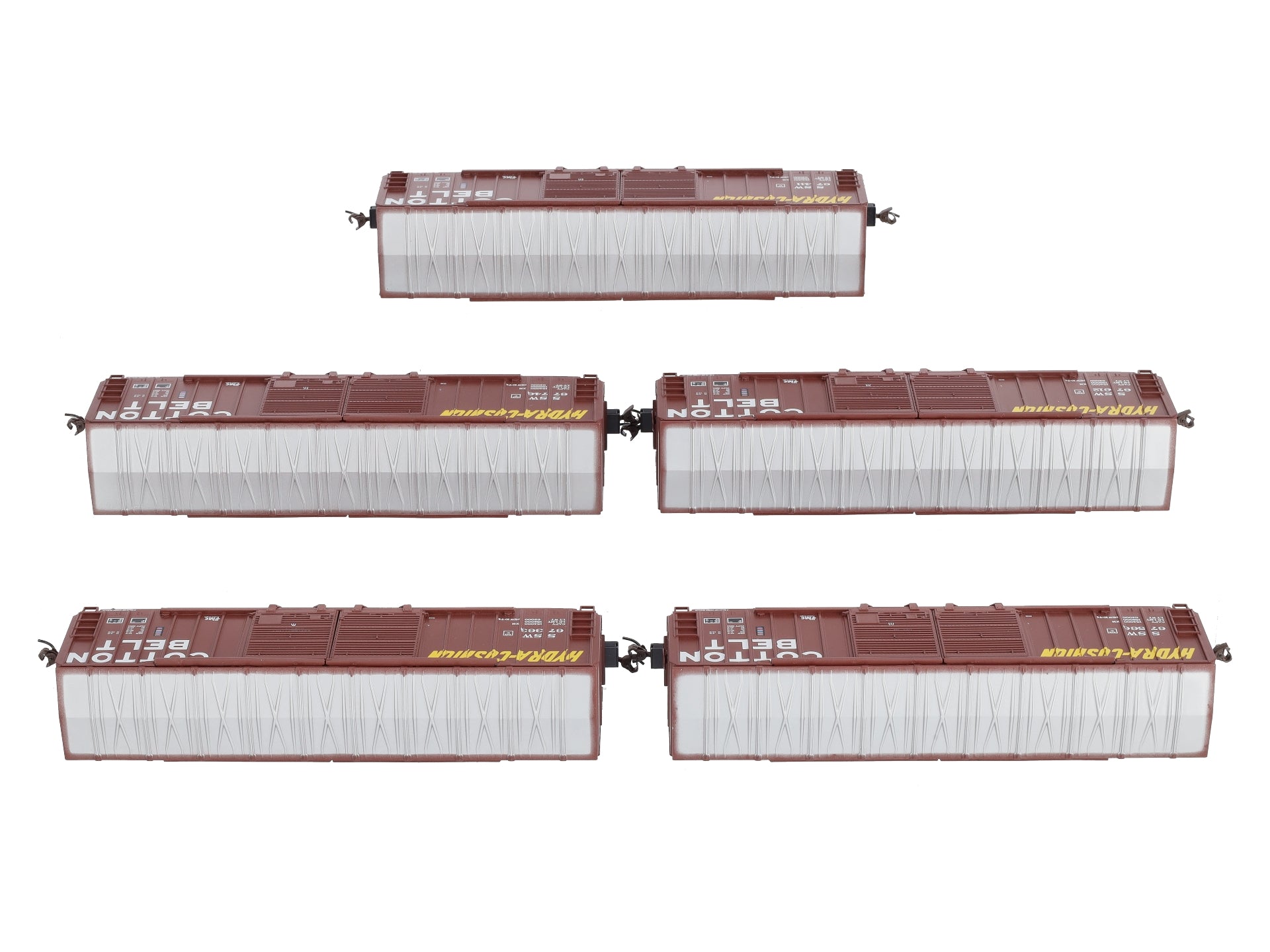 Athearn 92315 HO Cotton Belt 50' FMC DD Box Car (Pack of 5)