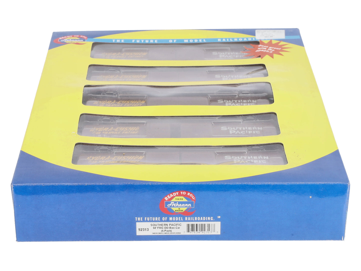 Athearn 92313  HO Scale Southern Pacific 50' FMC DD Box Car (Pack of 5)