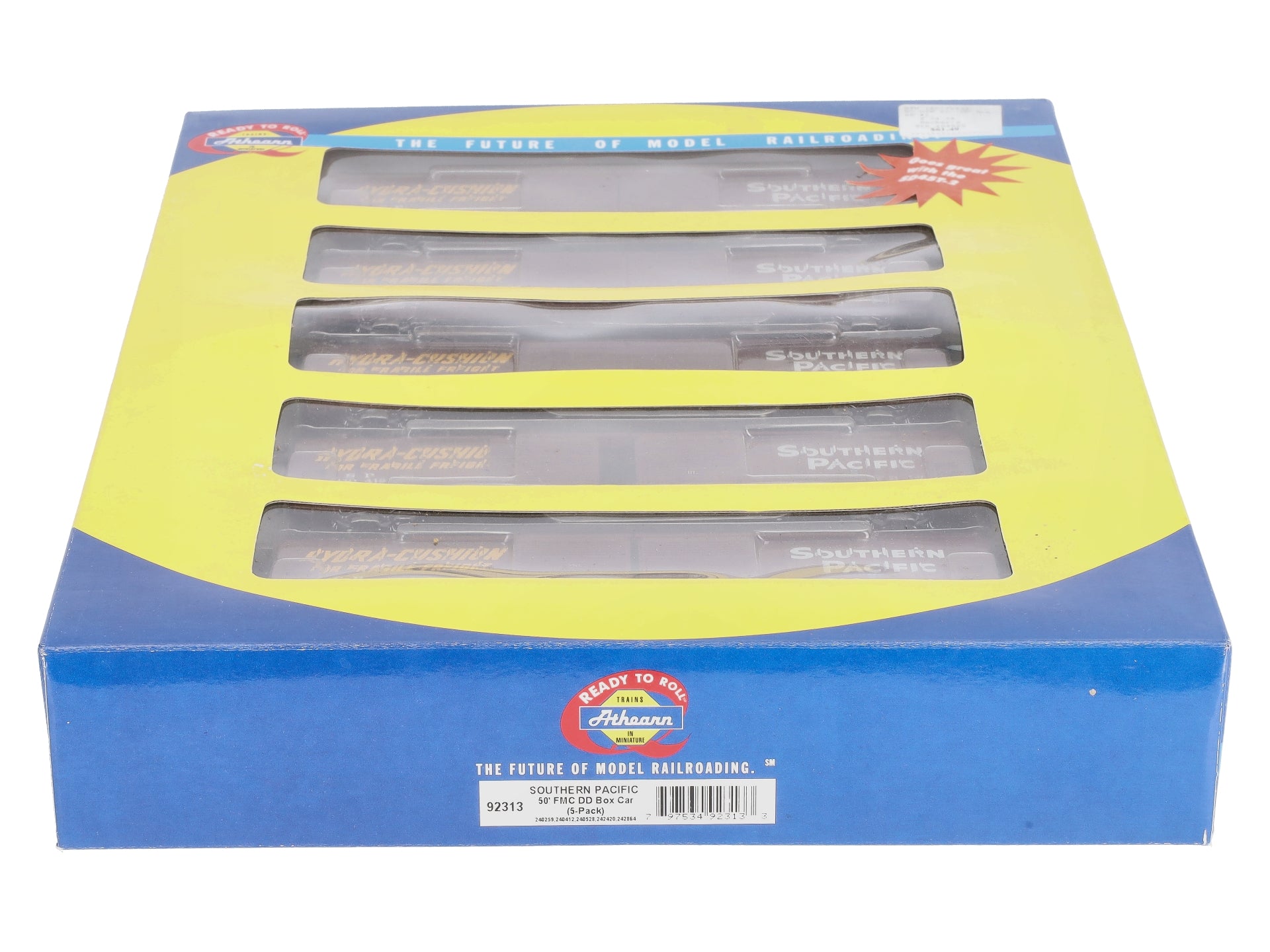 Athearn 92313  HO Scale Southern Pacific 50' FMC DD Box Car (Pack of 5)