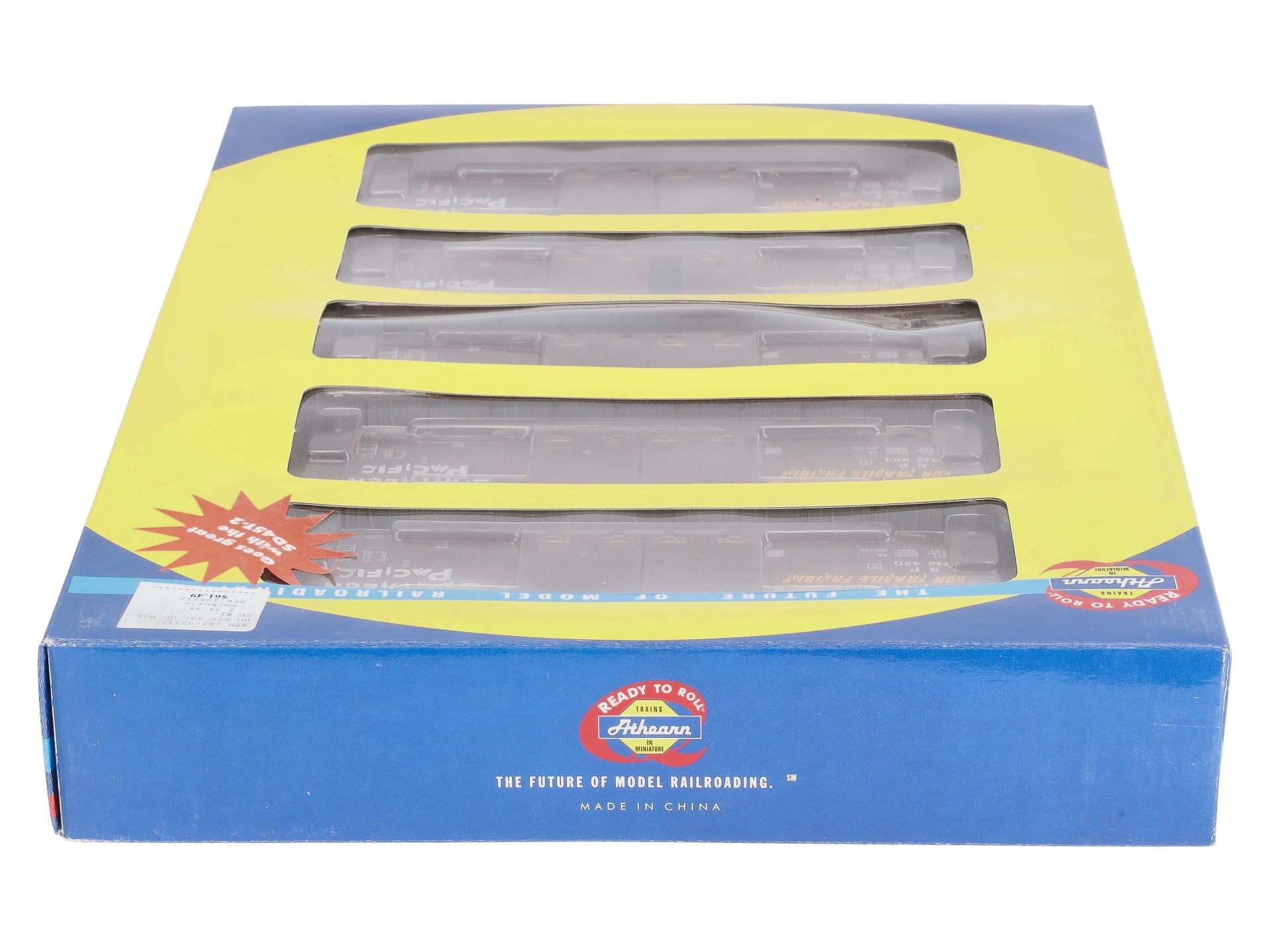 Athearn 92313  HO Scale Southern Pacific 50' FMC DD Box Car (Pack of 5)