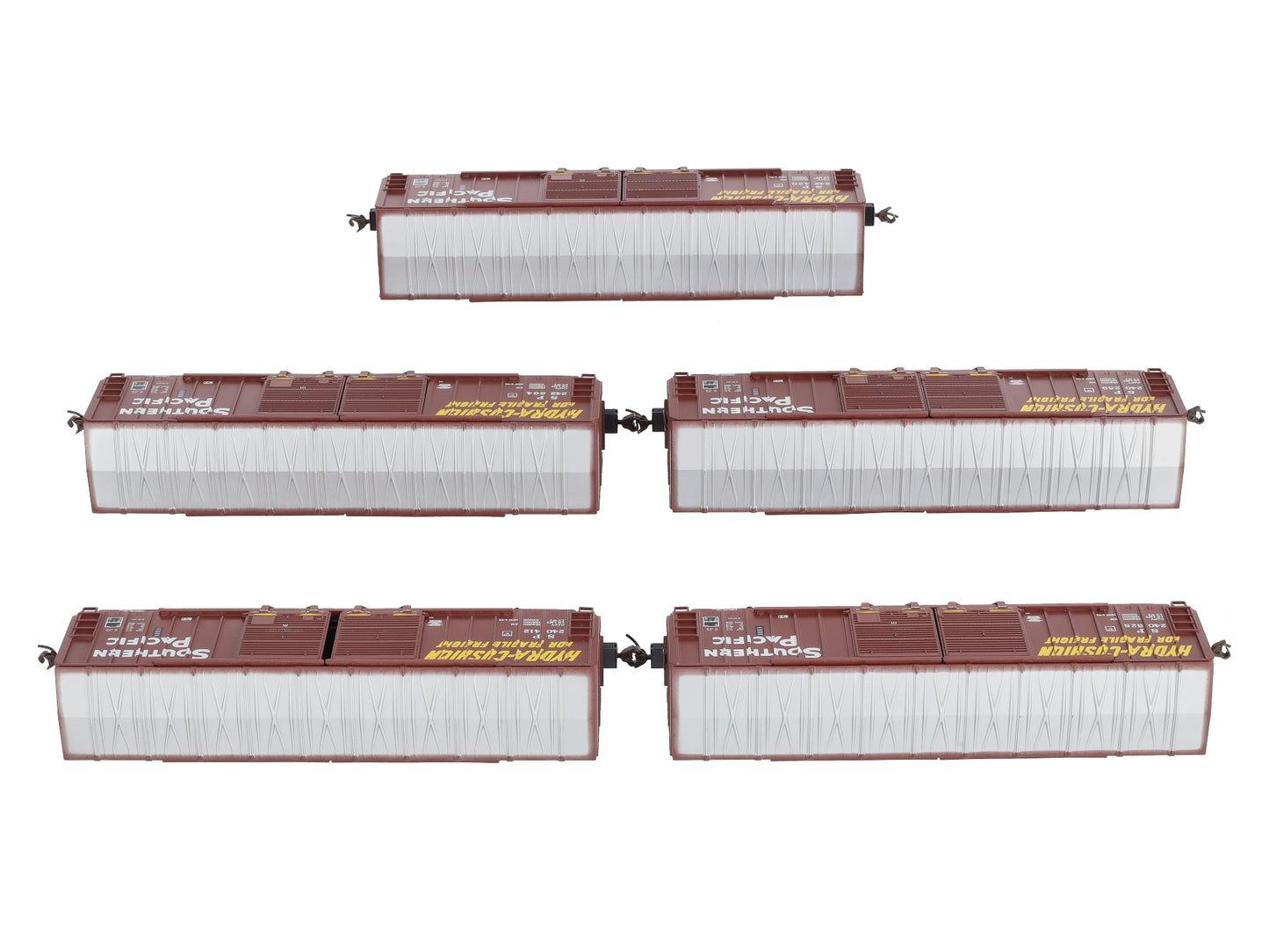 Athearn 92313  HO Scale Southern Pacific 50' FMC DD Box Car (Pack of 5)