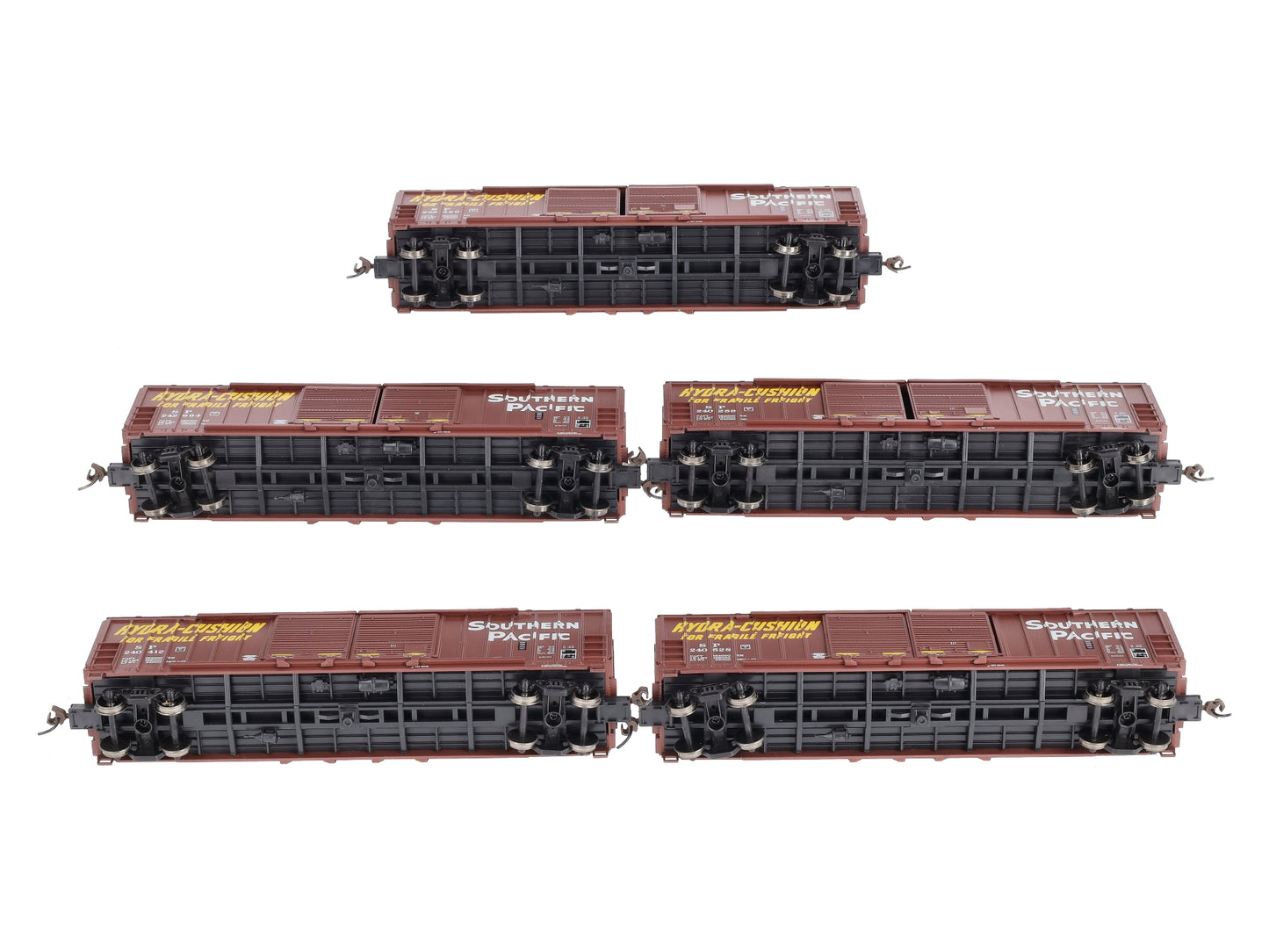Athearn 92313  HO Scale Southern Pacific 50' FMC DD Box Car (Pack of 5)