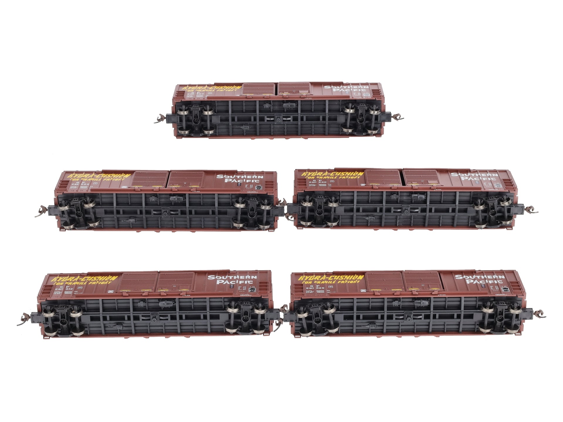 Athearn 92313  HO Scale Southern Pacific 50' FMC DD Box Car (Pack of 5)