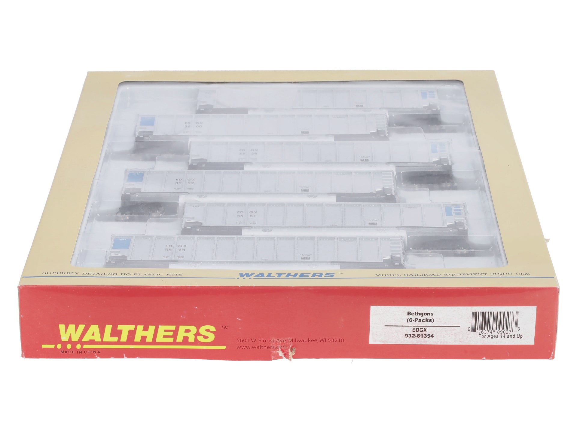 Walthers 932-61354 Bethgon EDGX 6-Pack