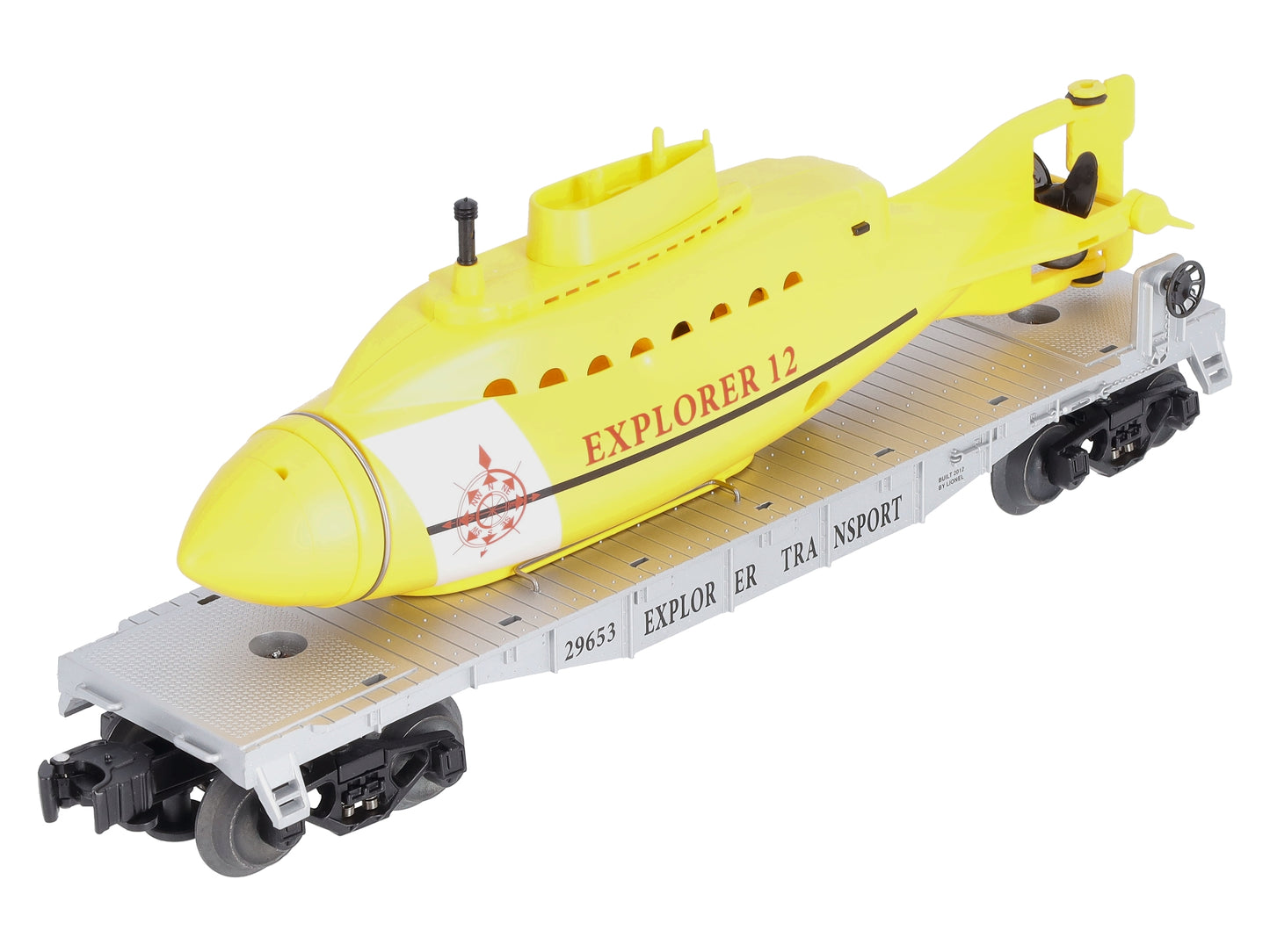 Lionel 6-29653 O Gauge Explorer Transport Flat Car w/ Submarine