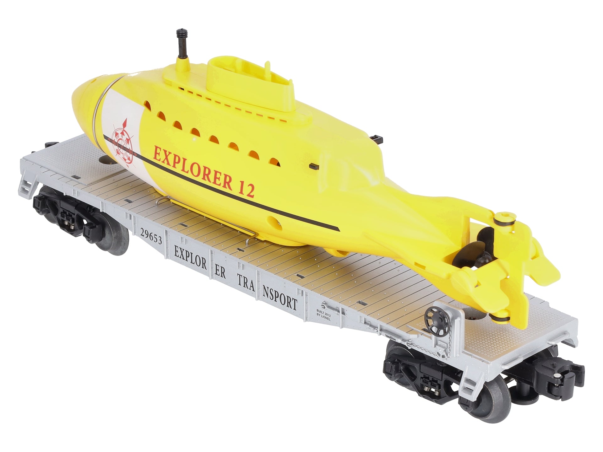 Lionel 6-29653 O Gauge Explorer Transport Flat Car w/ Submarine