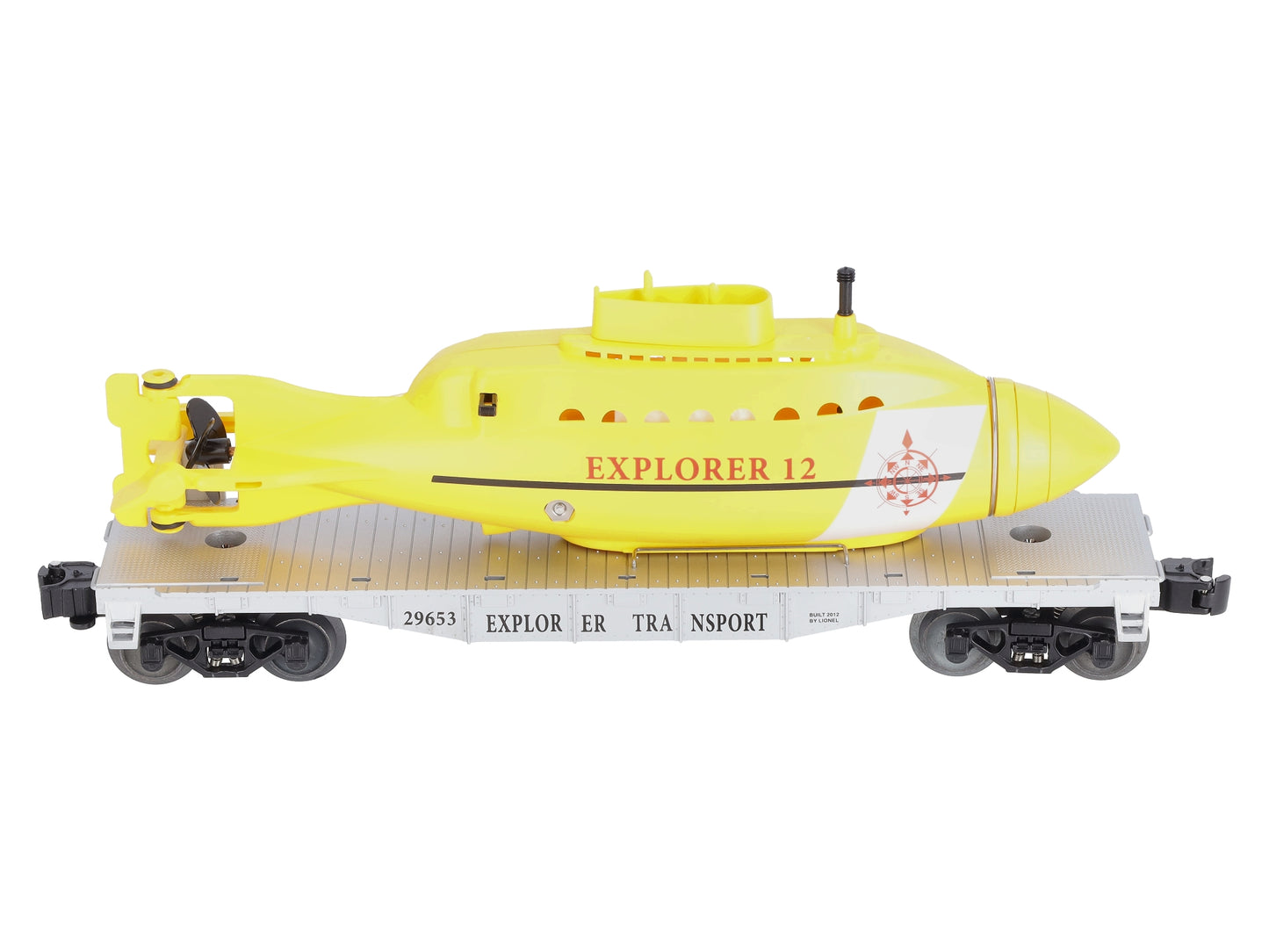 Lionel 6-29653 O Gauge Explorer Transport Flat Car w/ Submarine