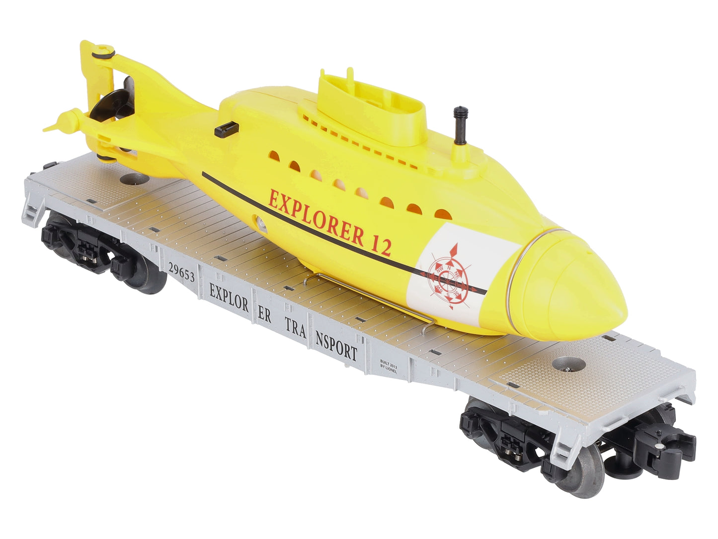 Lionel 6-29653 O Gauge Explorer Transport Flat Car w/ Submarine