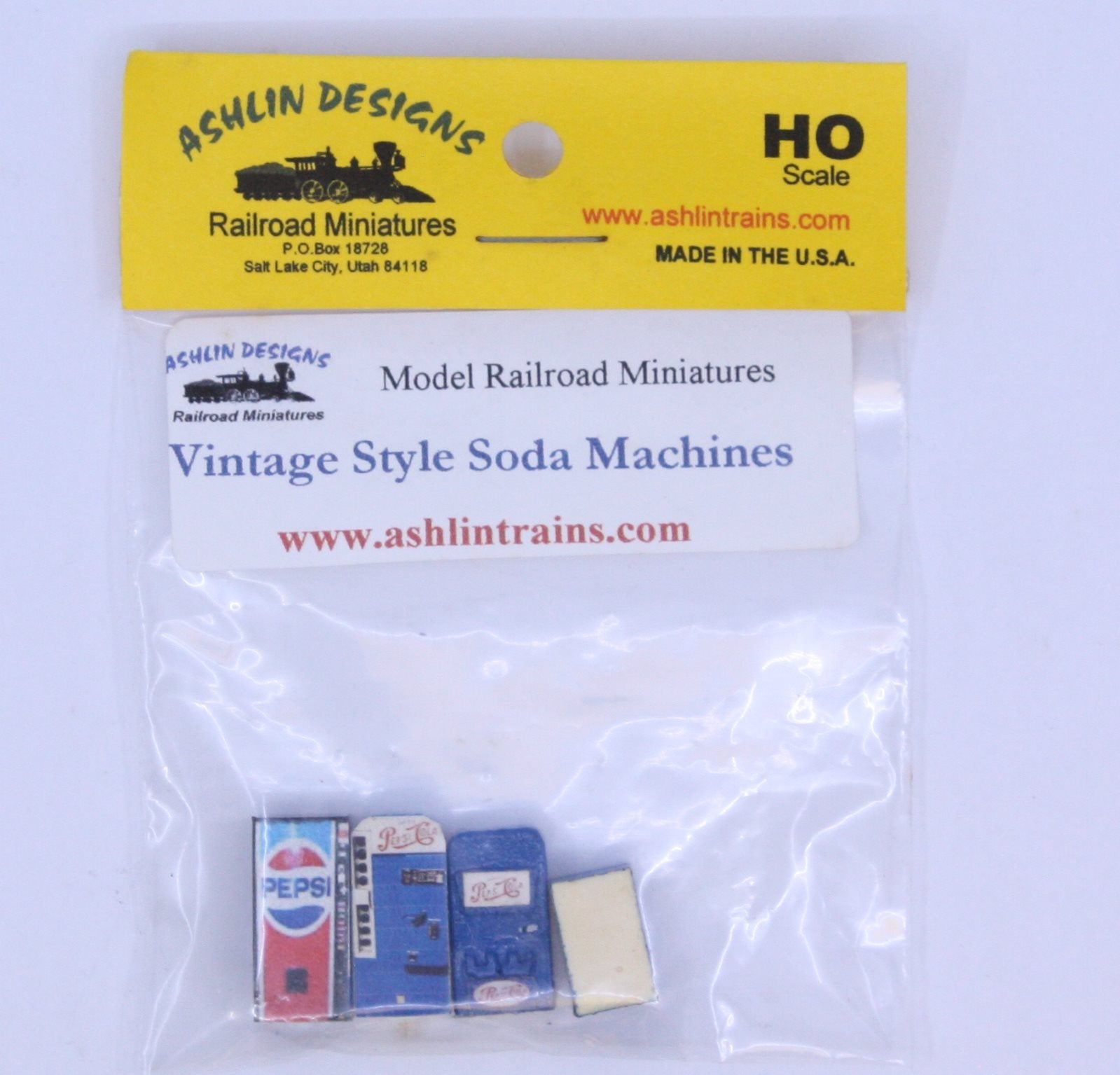 Ashlin Designs HO Scale Vintage Style Soda Machines