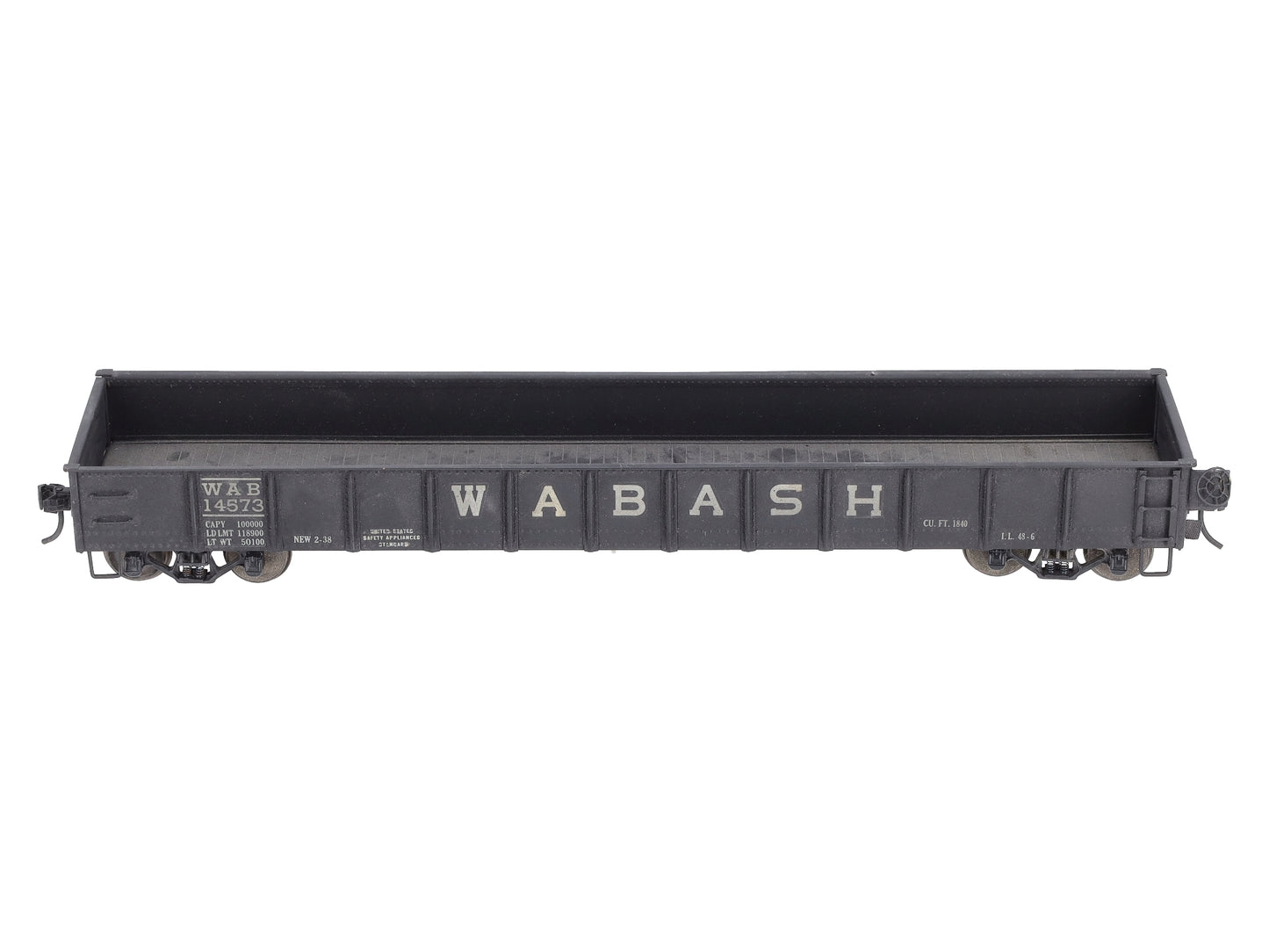 O 2-Rail Brass Wabash Gondola #14575 VG