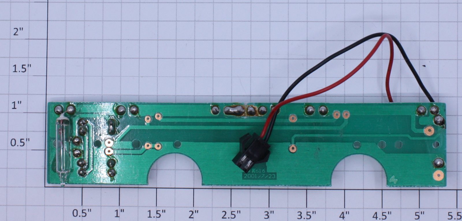 K-Line K616-E001 Off Center Caboose 7-Light Lighting PCB Circuit Board