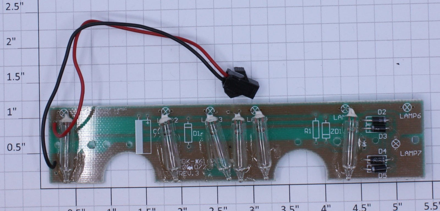 K-Line K616-E001 Off Center Caboose 7-Light Lighting PCB Circuit Board