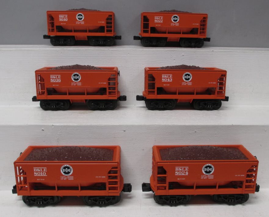 MTH 30-7039 O Bessemer & Lake Erie RailKing Ore Car Set (Set of 6)