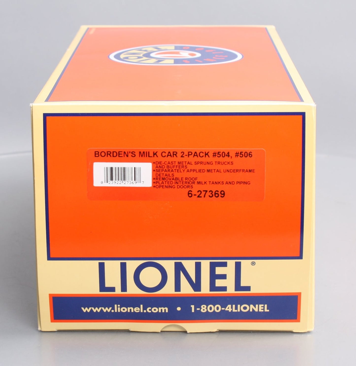 Lionel 6-27369 O Gauge Borden's Milk Car (Set of 2)