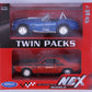 Welly Diecast 0014BQ Twin Packs 1965 Shelby Cobra 427 and 1970 Dodge Challenger