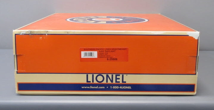 Lionel 6-25506 O Gauge Southern Pacific Daylight Heavyweight 4 Passenger Cars