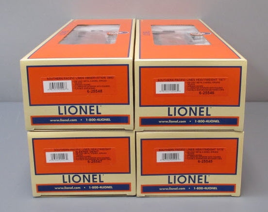 Lionel 6-25506 O Gauge Southern Pacific Daylight Heavyweight 4 Passenger Cars