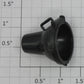 K-Line K107 O Gauge Black Plastic Spotlight Housing